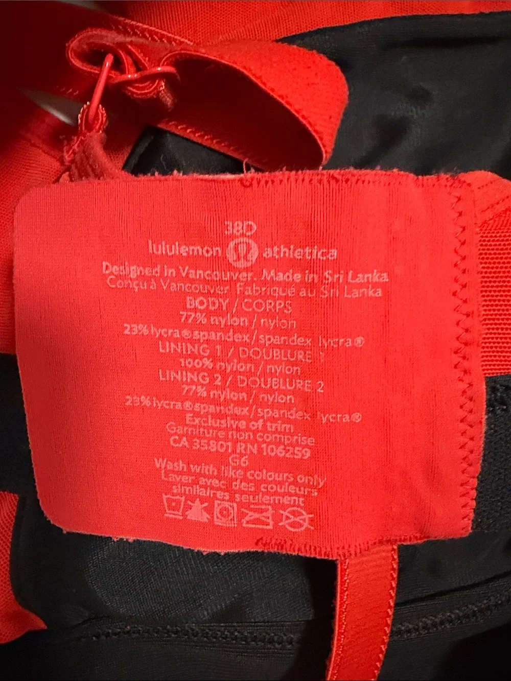 lululemon athletica Red Medium-Support Sports Bra